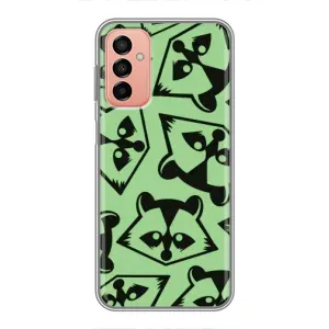 Силиконовый Чехол с Енотами на Samsung Galaxy M23 (5G) (Мордочки Енота)