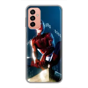 Чехол Супергерой Человека Паука на Samsung Galaxy M23 (5G) (Паук на доме)