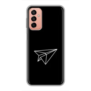 Чохол з картинками на чорному фоні для Samsung Galaxy M23 (5G) (Літак)