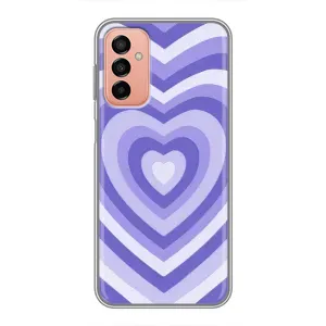 Чехлы с тематикой "Маленькие Сердечки" на Samsung Galaxy M23 (5G) (Сердце фиолет)
