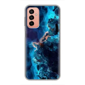 Чехлы с тематикой "Мрамор" на Самсунг Галакси М23 (5G) (Синий мрамор)