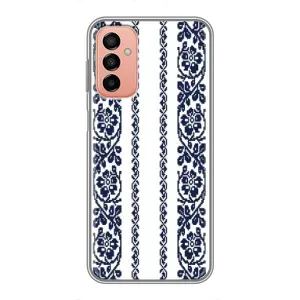 Силиконовый Чехол на Samsung Galaxy M23 (5G) с картинкой Вышиванки (Синяя вышиванка)