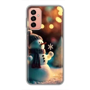 Чехлы на Новый Год Samsung Galaxy M23 (5G) (Снеговик праздничный)