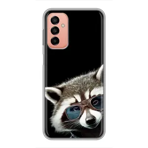Силиконовый Чехол с Енотами на Samsung Galaxy M23 (5G) (Стильный Енот)