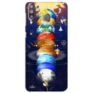 Чехол (ТПУ) с планетами на Samsung Galaxy M30 (M305) (Арт планети)