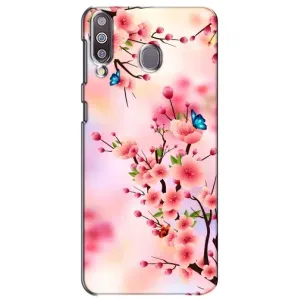 Чехол с принтом САКУРЫ на Samsung Galaxy M30 (M305) (Бабочки на сакуре)