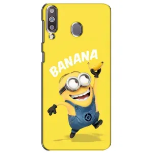 Мультяшный принт на Чехол для Самсунг М30 (Banana)