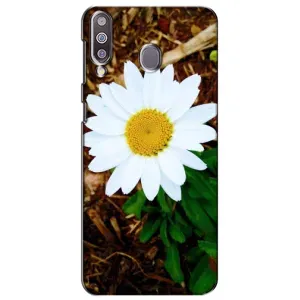 Чехол с ромашками на Samsung Galaxy M30 (M305) (Белая ромашка)