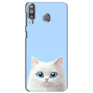 Чехол на тематику: Коты для Samsung Galaxy M30 (M305) (Белый кот)