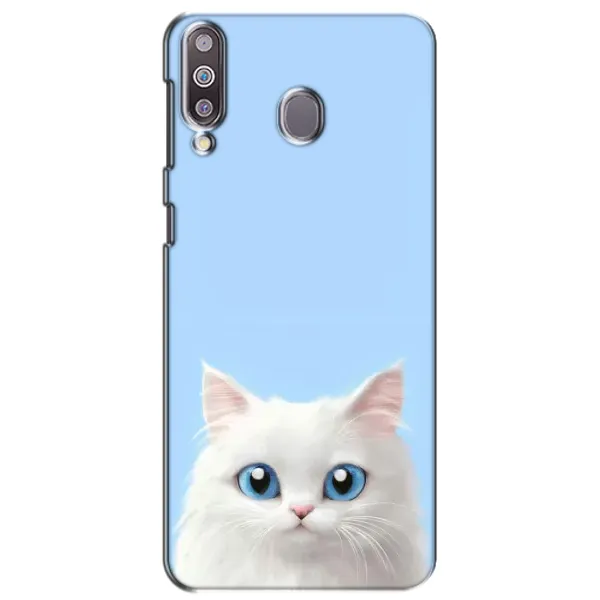 Чехол с рисунком «Белый кот» для Samsung Galaxy M30 (M305) Чехол с рисунком «Белый кот» для Samsung Galaxy M30 (M305)