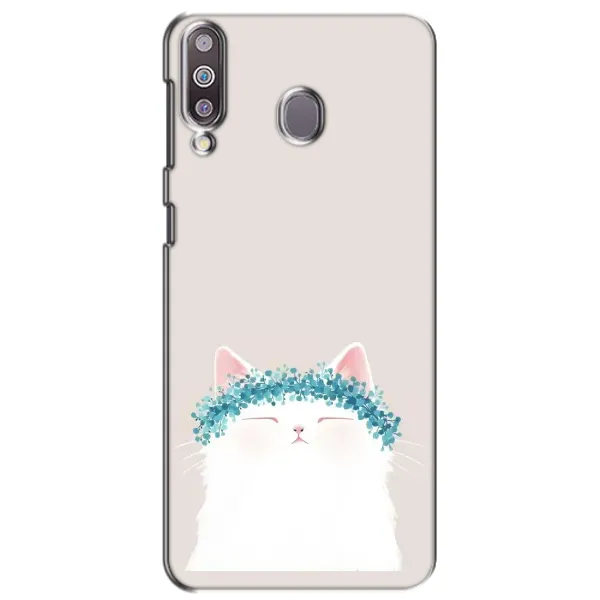 Чехол с рисунком «Белый котик» для Samsung Galaxy M30 (M305) Чехол с рисунком «Белый котик» для Samsung Galaxy M30 (M305)