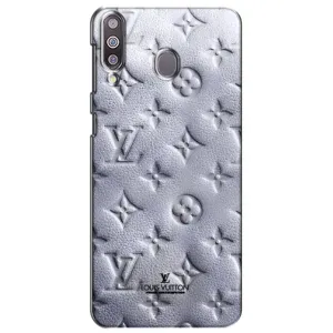 Текстурный Чехол Louis Vuitton для Самсунг М30 (Белый ЛВ)