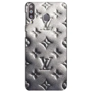 Текстурный Чехол Louis Vuitton для Самсунг М30 (Бежевый ЛВ)