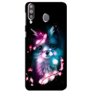 Чехол с Лисичкой для Samsung Galaxy M30 (M305) (Черная Лиса)