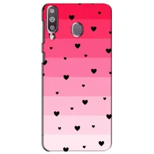 Чехлы с тематикой "Маленькие Сердечки" на Samsung Galaxy M30 (M305) (Чорные сердечки)