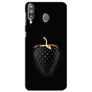 Чехол с изображением вкусной еды для Samsung Galaxy M30 (M305) (Чёрная клубника)