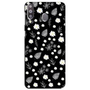 Чехлы с тематикой "ЦВЕТЫ" на Samsung Galaxy M30 (M305) (цветение на чорном)
