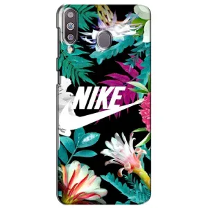 Силиконовый Чехол на Samsung Galaxy M30 (M305) с картинкой Nike (Цветочный Nike)