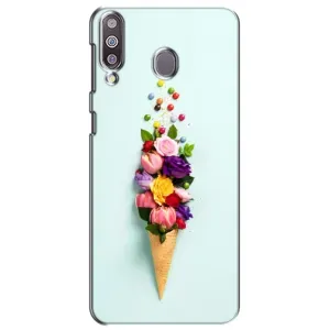 Чехлы с тематикой "ЦВЕТЫ" на Samsung Galaxy M30 (M305) (Цветок-мороженное)