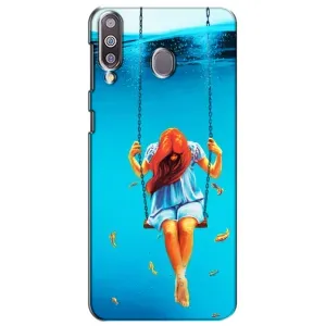 Чехол Стильные девушки на Samsung Galaxy M30 (M305) (Девушка на качели)