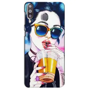 Чехол с картинкой Модные Девчонки Samsung Galaxy M30 (M305) (Девушка с коктейлем)