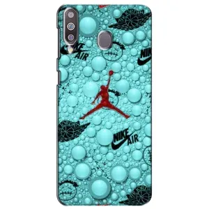 Силиконовый Чехол Nike Air Jordan на Самсунг М30 (Джордан Найк)