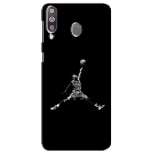 Силиконовый Чехол Nike Air Jordan на Самсунг М30 (Джордан)
