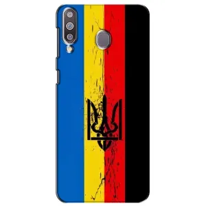 Чехлы УПА (Красно-Чёрный) на Samsung Galaxy M30 (M305) (Флаг УПА)