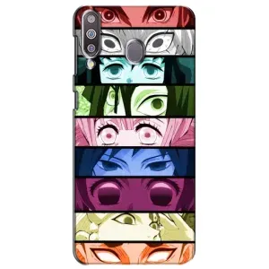 Силиконовые чехлы с глазами Anime для Самсунг М30 (Глаза Хашира)