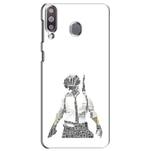 Силиконовый чехол с картинкой "Герой Pubg" на Samsung Galaxy M30 (M305) (Из букв)