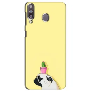 Бампер для Samsung Galaxy M30 (M305) с картинкой "Песики" (Кактус на голове)