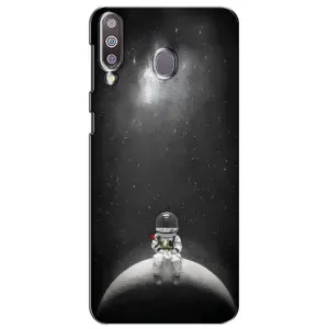Силиконовый Чехол с принтом "Космонавты" на Samsung Galaxy M30 (M305) (Космонавт романтик)