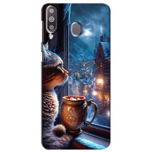 Чехлы на Новый Год Samsung Galaxy M30 (M305) (Кот новогодний)