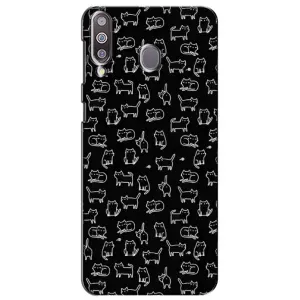 Чехол на тематику: Коты для Samsung Galaxy M30 (M305) (Котики на черном)