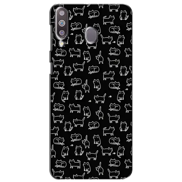 Чехол с рисунком «Котики на черном» для Samsung Galaxy M30 (M305) Чехол с рисунком «Котики на черном» для Samsung Galaxy M30 (M305)