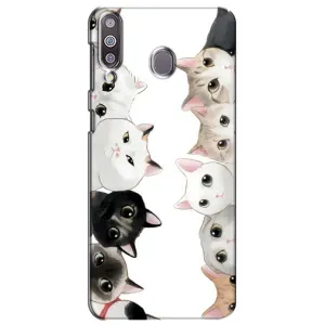 Силиконовый чехол с котиком для Samsung Galaxy M30 (M305) (Коты)