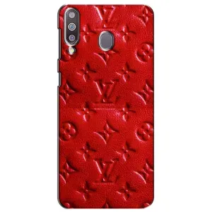 Текстурный Чехол Louis Vuitton для Самсунг М30 (Красный ЛВ)