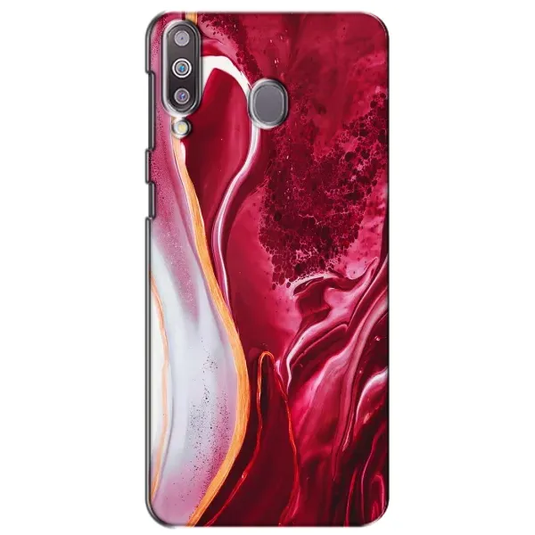 Чехол с рисунком «Красный мрамор» для Samsung Galaxy M30 (M305) Чехол с рисунком «Красный мрамор» для Samsung Galaxy M30 (M305)