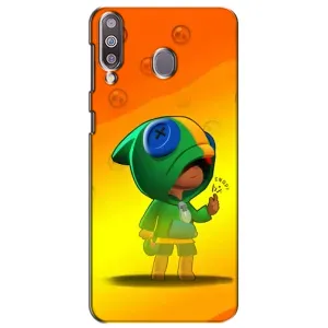 Чехол Бравл Старс для Samsung Galaxy M30 (M305) (LEON в кофте)