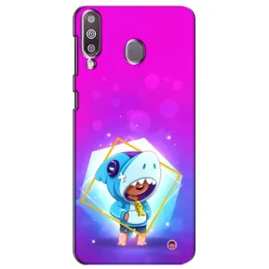 Чехол Бравл Старс для Samsung Galaxy M30 (M305) (Леон в костюме Акулы)