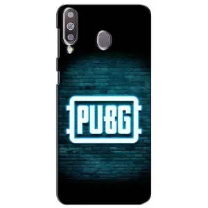 Чехол (TPU) с картинкой "Лого Пабг" на Самсунг М30 (Лого PUBG)