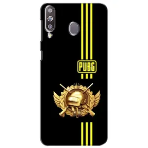 Чехол (TPU) с картинкой "Лого Пабг" на Самсунг М30 (Лого PUPG)