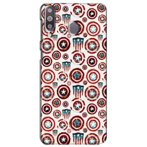 Чехол с Щитом Капитана Америки на Samsung Galaxy M30 (M305) (Марвел щиты)