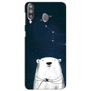 Силиконовый бампер с картинкой животных для Samsung Galaxy M30 (M305) (Медведица)