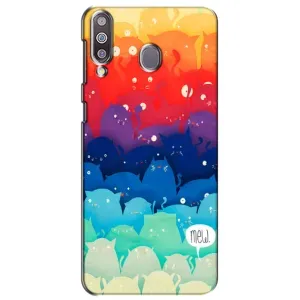 Силиконовый чехол с котиком для Samsung Galaxy M30 (M305) (Mew)