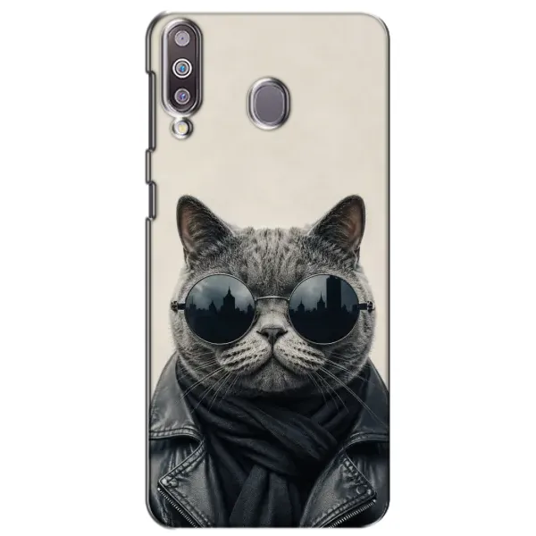 Чехол с рисунком «Модный кот» для Samsung Galaxy M30 (M305) Чехол с рисунком «Модный кот» для Samsung Galaxy M30 (M305)
