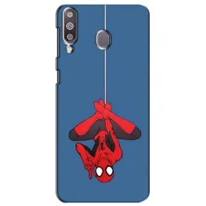 Чехол Супергерой Человека Паука на Samsung Galaxy M30 (M305) (На паутине)