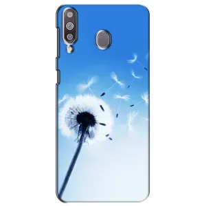 Силиконовый Чехол с одуванчиками на Samsung Galaxy M30 (M305) (Одуванчик на голубом)