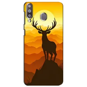 Чехлы с изображением разных животных для Samsung Galaxy M30 (M305) (Силуэт Оленя)
