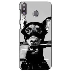 Чехол ДОБЕРМАН для Samsung Galaxy M30 (M305) (Опасный доберман)